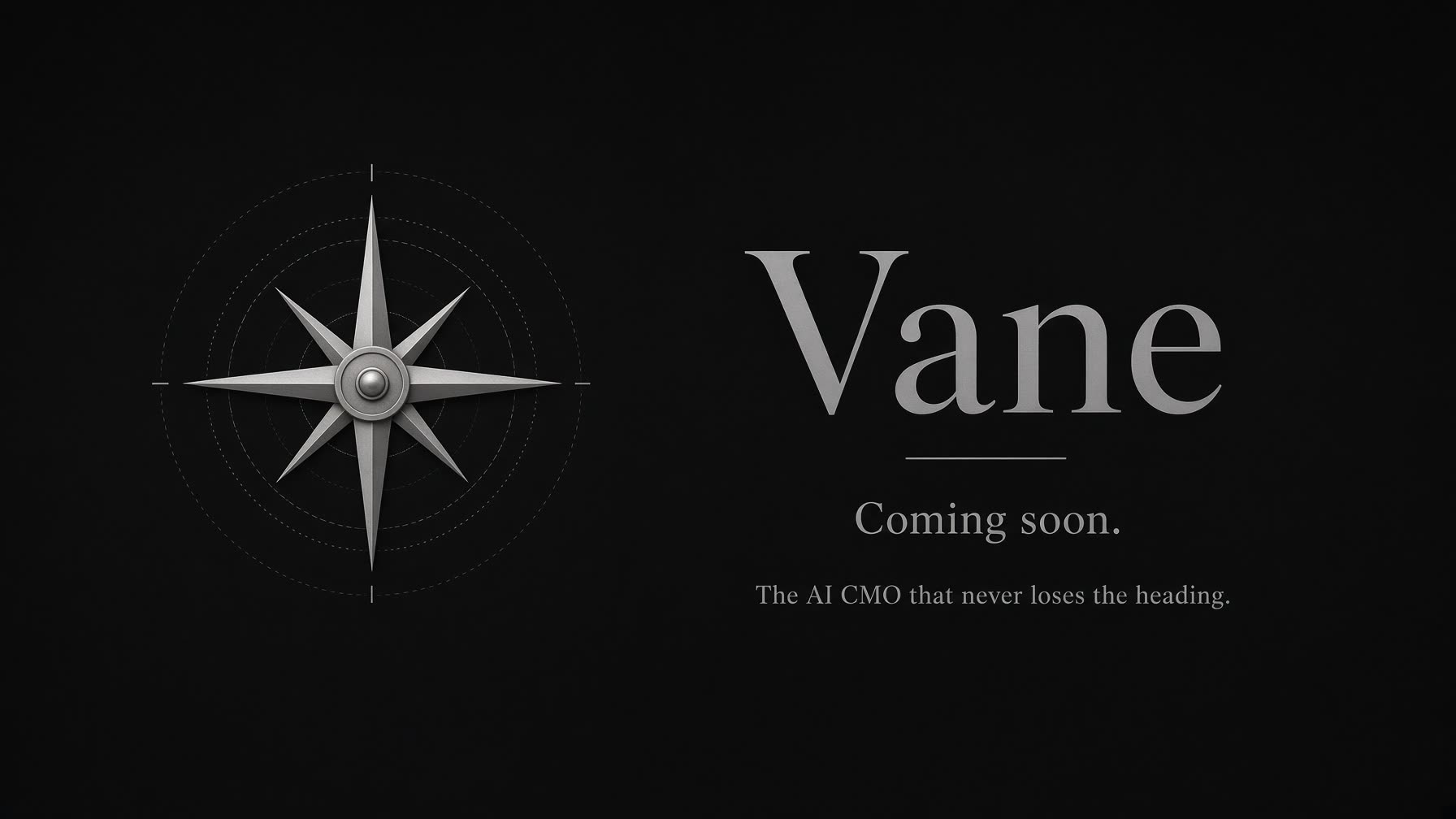 Vane coming soon card for X